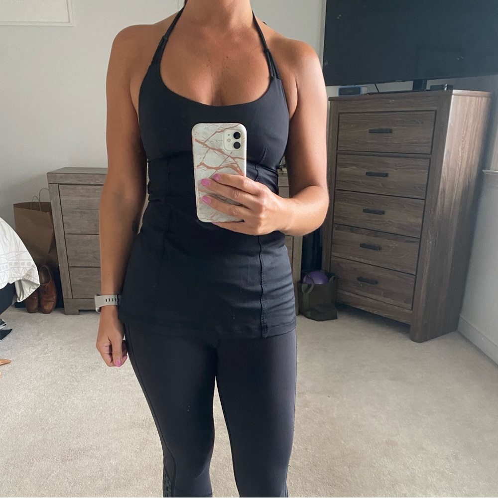 Lululemon Black Halter Top size 6